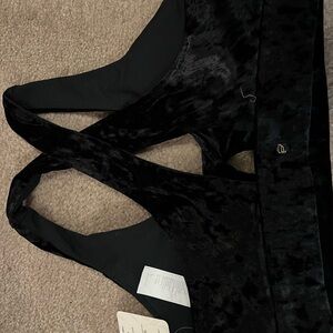 Fabletics Black Velvet Bra